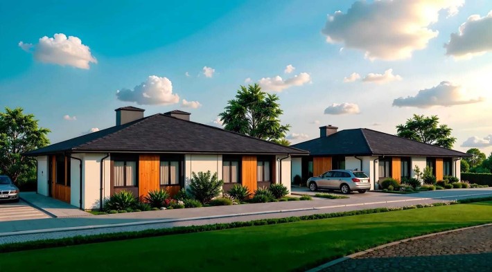 Дуплекс цегляний з документами, 88м2 на 3 сотках, Білогородка - 69000 - фото 1