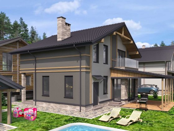 Будинок в Гореничах, 5 км від Києва, 140 кв.м, біля мальовничого лісу Гореничі