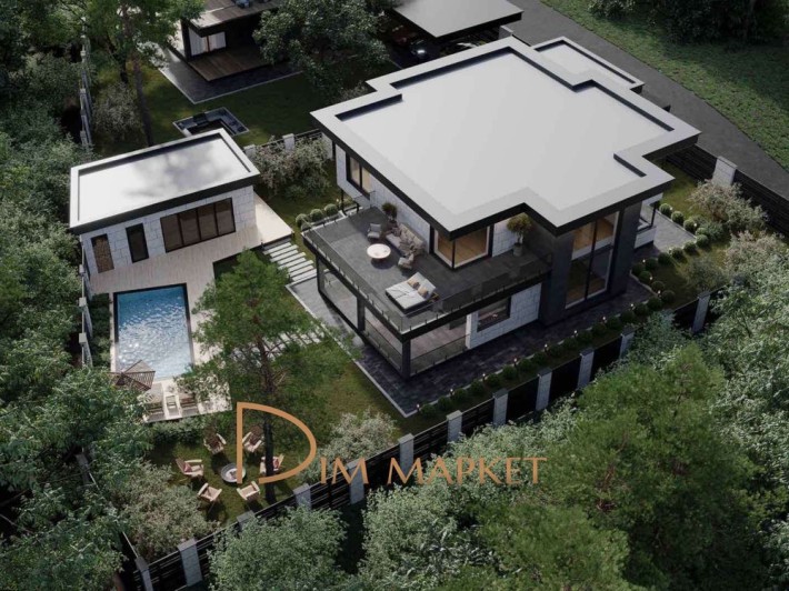 ‼️Резиденція серед лісу|басейн|лазня|укриття|гараж на 2 авто. Містечко - фото 1