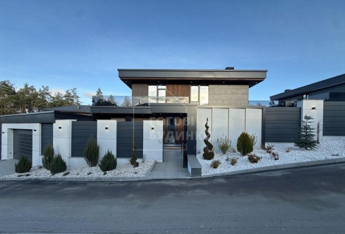 Будинок з цегли 220 м2 з терасою біля лісу навіс 4 авто с. Ходосівка - фото 1