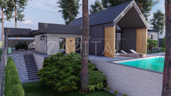 Продаж сучасного будинку 187 м2 одноповерховий з газом 12 соток - фото 1