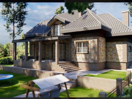 Дом на 8 сотках земли. Строили для себя Стоянка