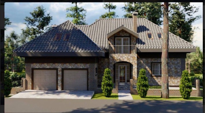 Будинок з гаражем на 2 авто. Індивідуальний проект. Без комісії - фото 1