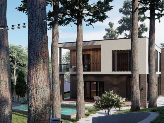 Сучасний будинок Comfort House 275 м², сосни, КМ Белгравія Дмитрівка