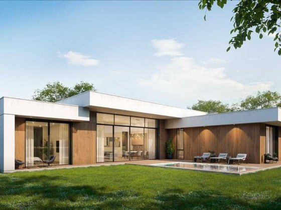 Одноповерховий будинок189 м² з терасою  ділянка від 8 соток БЕЗКОМІСІЇ