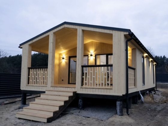 Стильний модульно-каркасний будинок 54 м² під ключ Новое