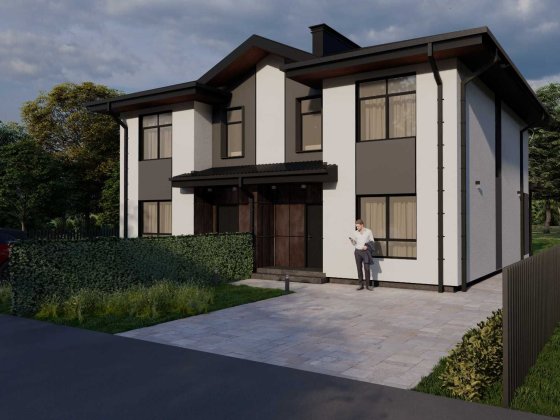 Дуплекс 125м2 в с.Щасливе Щасливе