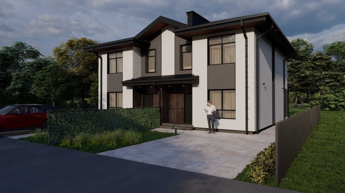 Дуплекс 125м2 в с.Щасливе - фото 1