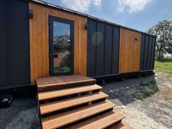 Модульний будинок | каркасний будинок 31,5 м² + тераса 7 м² Жовква