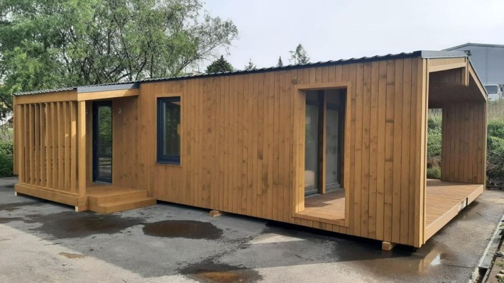 Каркасний будинок 75 м2 з верандою та терасою. Під ключ - фото 1