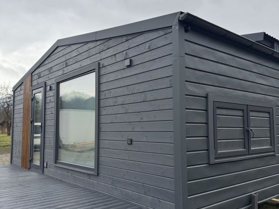 Модульний дерев’яний будинок 7×3 м у ПРЕМІУМ виконанні Ивано-Франковск