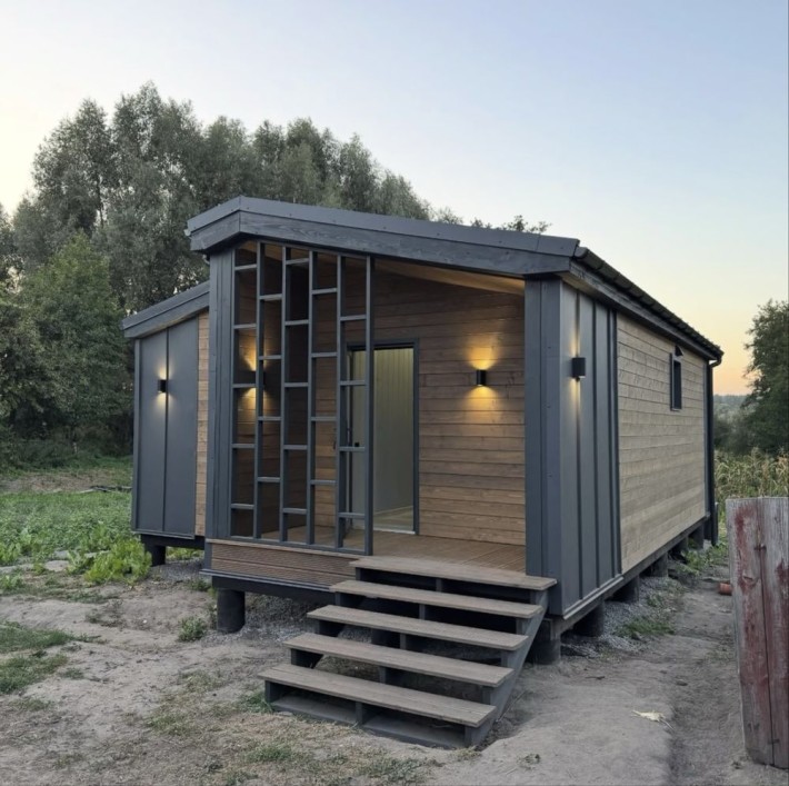 Модульний будинок 54 м² з повною комплектацією, каркасне будівництво - фото 1