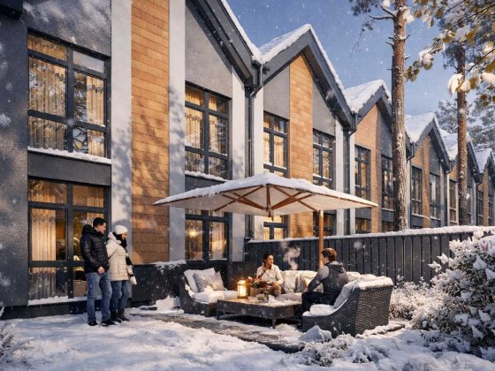 Таунхаус в Бучі з окремим переднім подвір'ям, Розтермінування Буча