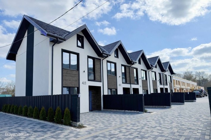 Буча, Таунхаус 3х поверховий ,Бучанскій Парк ,ГАЗове опалення ЕОСЕЛЯ + - фото 1