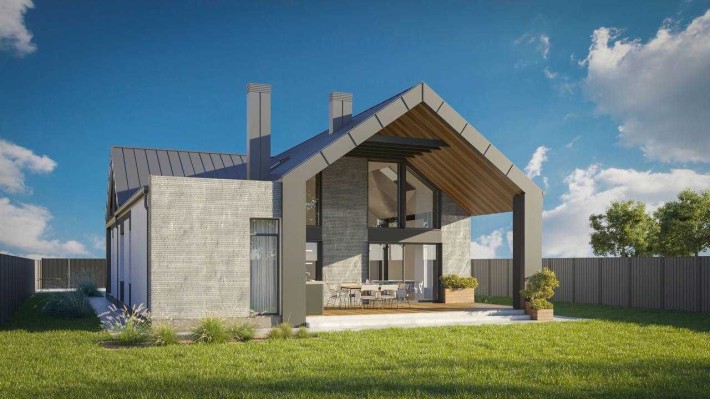 Котедж, Авторський проект просторого будинку, велика ділянка  13 соток - фото 1