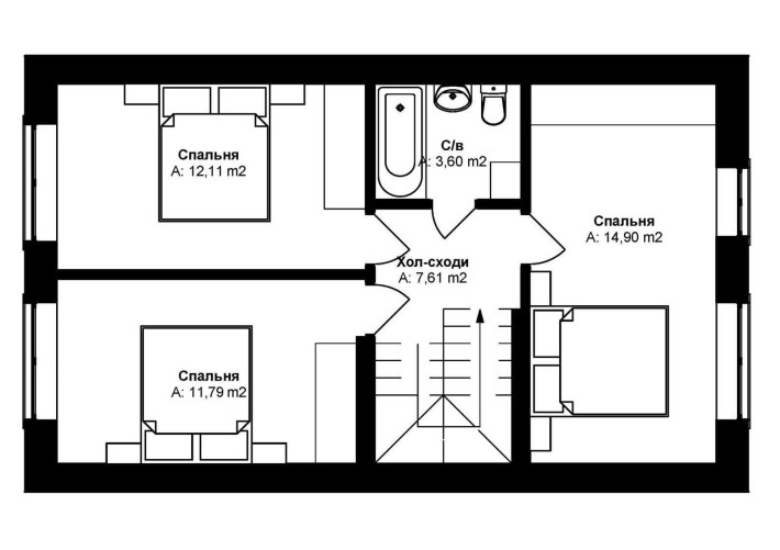 Очень выгодно! Продам таун хаус в центре Бучи, облицован клинкером! - фото 1