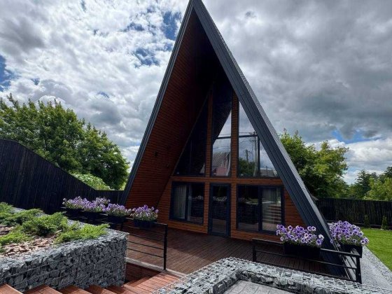 Будинок A-frame з ділянкою, терасами та ремонтом. без комісії Буча