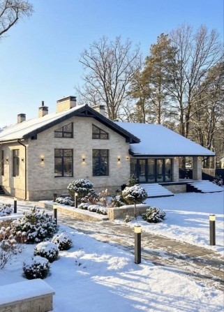 Продаж будинку 200 м2 на 14 сотках у Бучі, фасад травертин, газ - фото 1