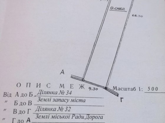 Земельна делянка в межах міста Чернівці