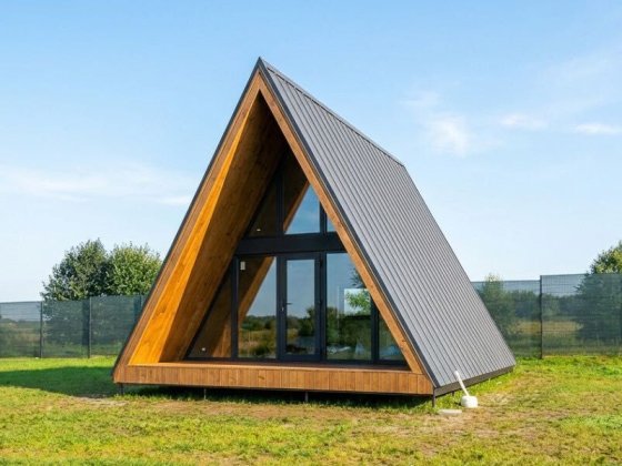 Каркасний будинок A-Frame 52 м² під ключ | будівництво за 30 днів Киев