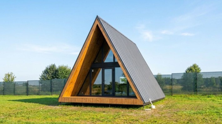 Каркасний будинок A-Frame 52 м² під ключ | будівництво за 30 днів - фото 1