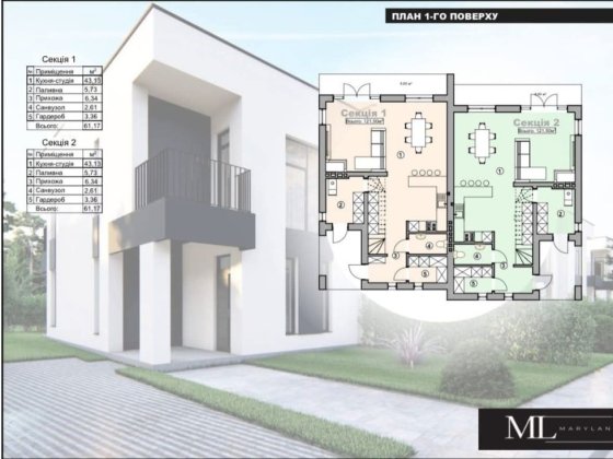 Котедж у КМ "Mary land" | Прибудинкова ділянка / Розтермінування 0% Львів