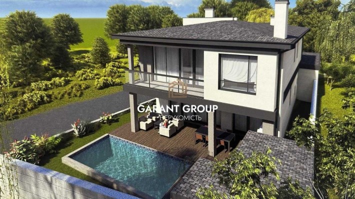 Сучасний будинок нової забудови біля моря / Фонтан - фото 1