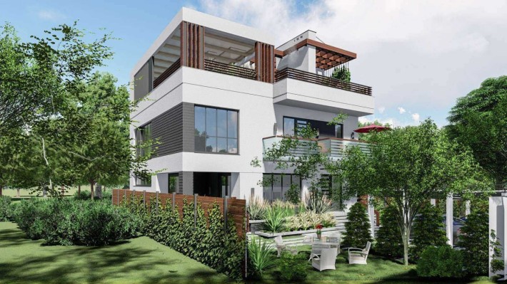 Продажа дома в Совиньоне-1, красный кирпич, проект в подарок - фото 1