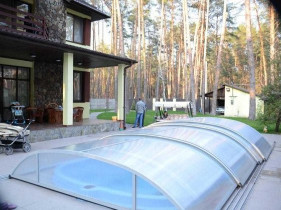 Буча ліс Газ Генератор Басейн Камін велика ділянка та будинок Кабінет Буча