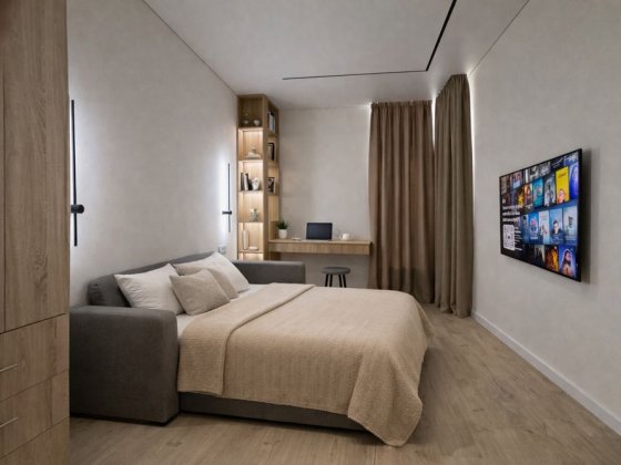 Аренда. Новая 1 комн. 43 м. в 60 Жемчужине Кадорр сити. Хозяин.