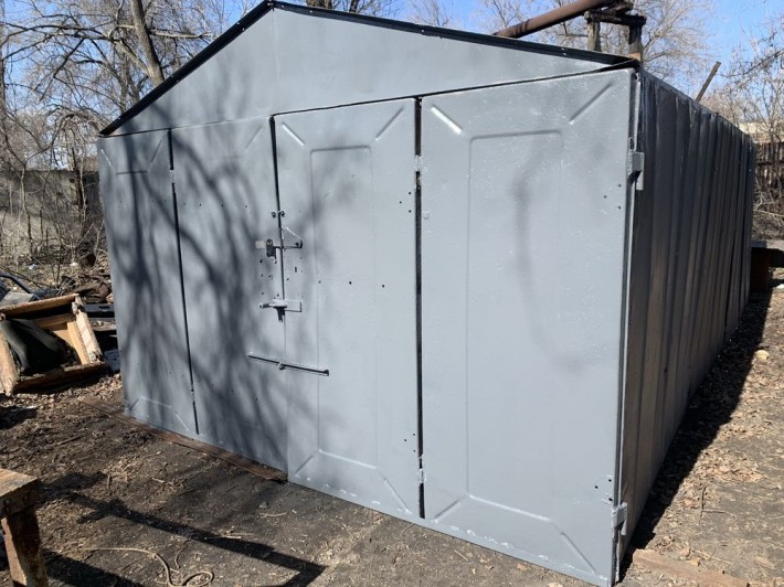 Металлический гараж разборной - фото 1