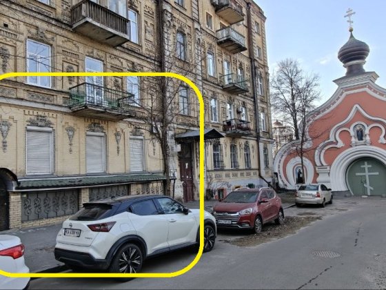 ОРЕНДА: Фасад 56 м² у «царському» будинку (Центр) Киев