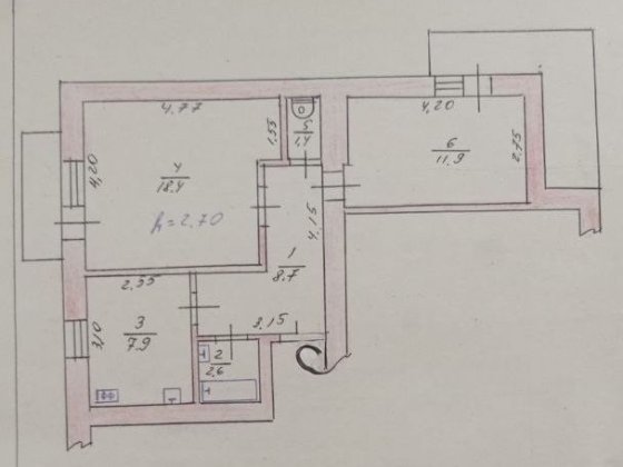 Продаж 2 кім.кв.з ремонтом, а/о, центр міста, чешка Бердичев