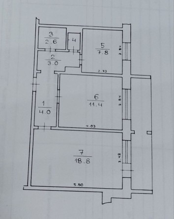 2 кімн квартира Лівий берег 4 мкрн - фото 1