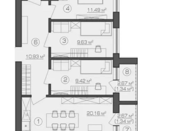 Простора та світла 3-кімнатна квартира в ЖК Brickwood, Гостомель Гостомель