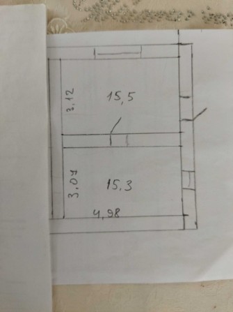 Однокімнатна квартира ,перший поверх - фото 1