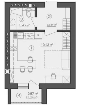 Компактна смарт-квартира в сучасному клубному комплексі - фото 1