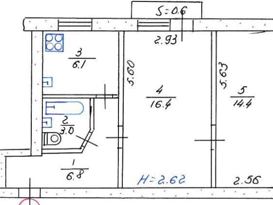 Продам 2-х кімнатну квартиру м. Жовті Води, вул. Героїв України, 21 Желтые Воды