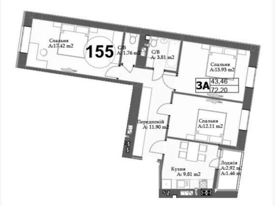 БЕЗ КОМІСІЇ! 3к квартира поруч з Парком! Гостомель