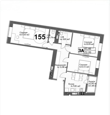 БЕЗ КОМІСІЇ! 3к квартира поруч з Парком! - фото 1