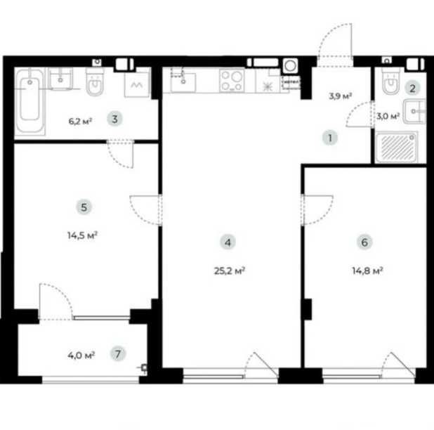 Продаж 2-кімнатної квартири в Гостомелі. Переуступка - фото 1