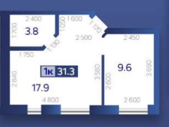 Продаж 1-к квартири з великою кухнею біля озера! Газове опалення! Гостомель