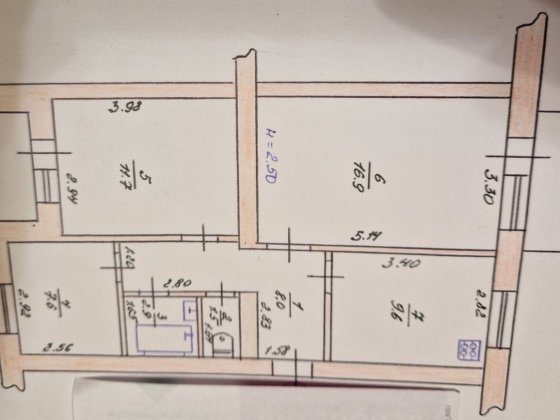Квартира 3 кімнатна з меблями Изюм