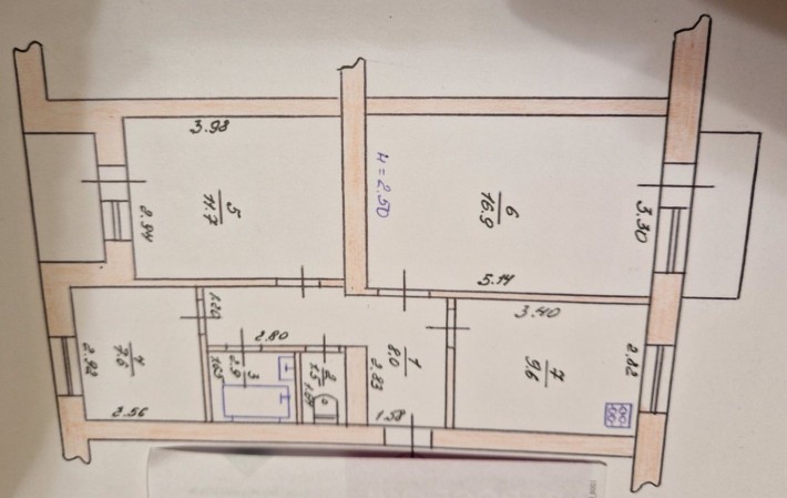 Квартира 3 кімнатна з меблями - фото 1
