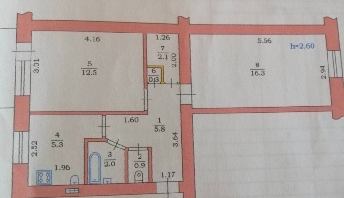 2 к квартира в Чорноморську - фото 1