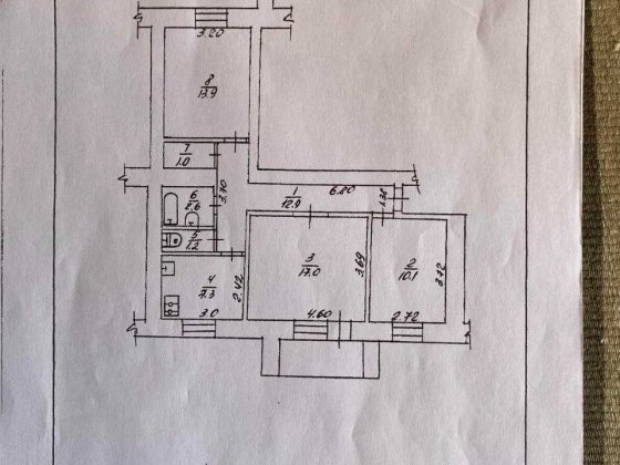 Продам 3-ох кімнатну квартиру м.Канів Канів