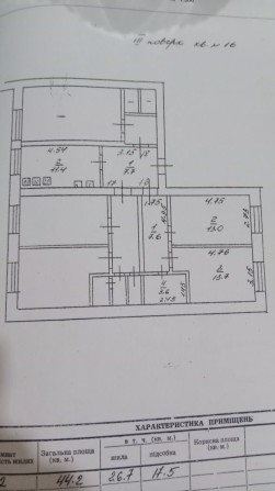 Канев,2х кім.кухня спільна,можна переобладнати - фото 1