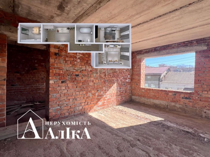 Продам велику 2-кімнатну квартиру в новобудові в центральній частині - фото 1