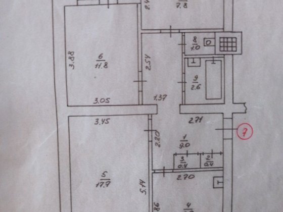 Продам 3-х кімнатну квартиру Конотоп