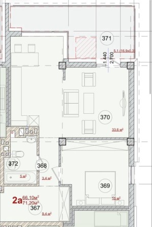 Простора 2-кімнатна квартира в елітному будинку — центр Коломиї - фото 1